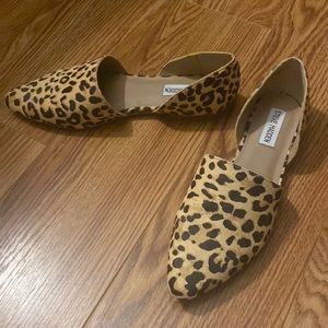 Worn once, leopard flats. Excellent condition.
